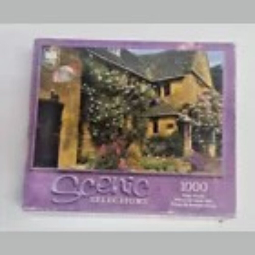 Scenic Selections Jigsaw Puzzle Cottage Garden England 1000 Pieces Sealed Travel